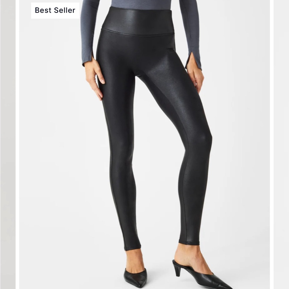 Spanx faux leather leggings